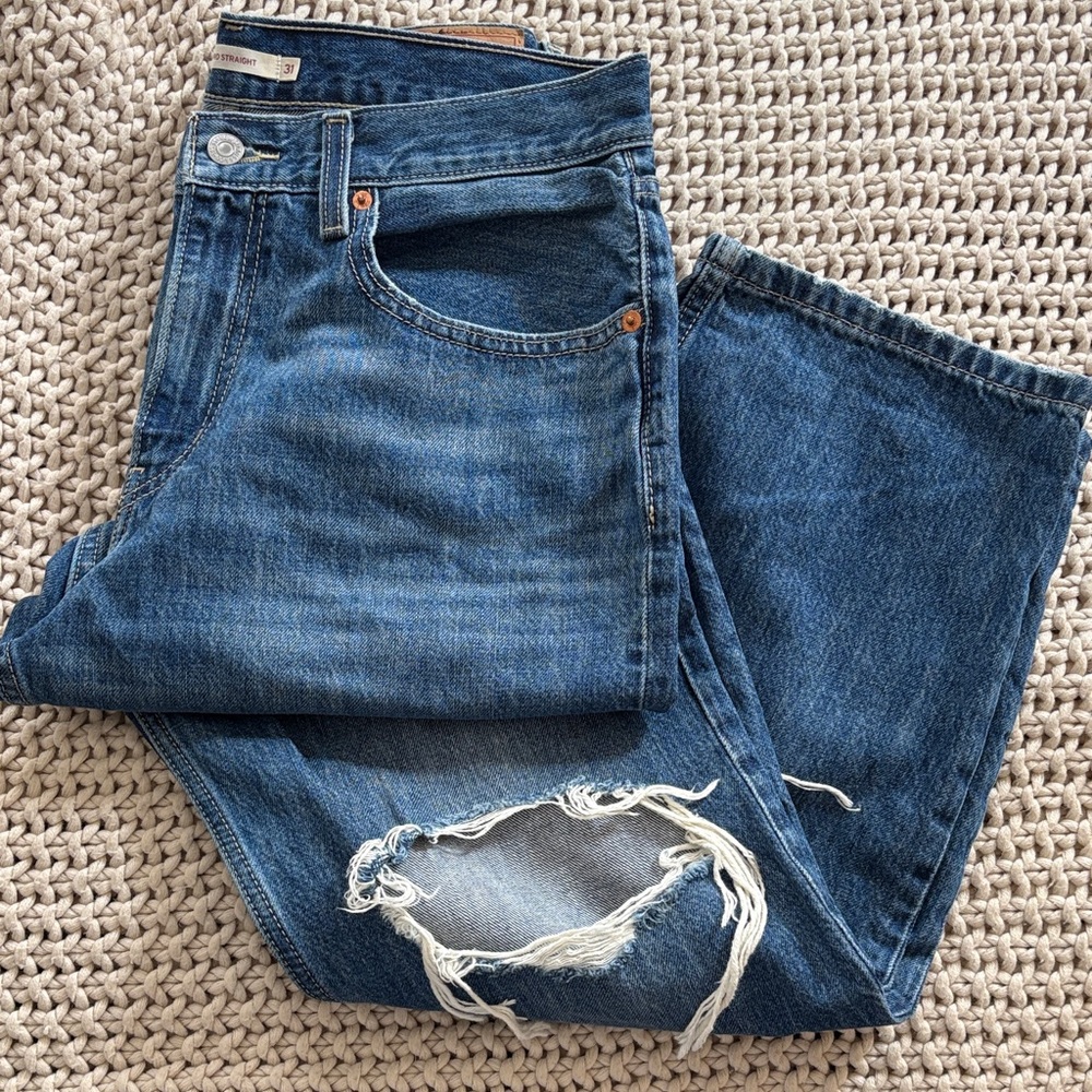 Levi's Blue Boyfriend Jeans